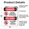 Signmission Do Not Enter Test In Progress Bilingual Danger Sign, Vinyl Decal, 12in W x 18in L, 2PK OS-2PACK-DS-D-1218-VS-1149 - alternate 4